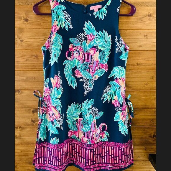 Lilly Pulitzer Pants - Lilly Pulitzer Donna Inky Navy Elephant Romper Size 00